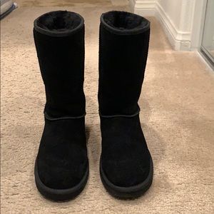 Black Sued Boots
